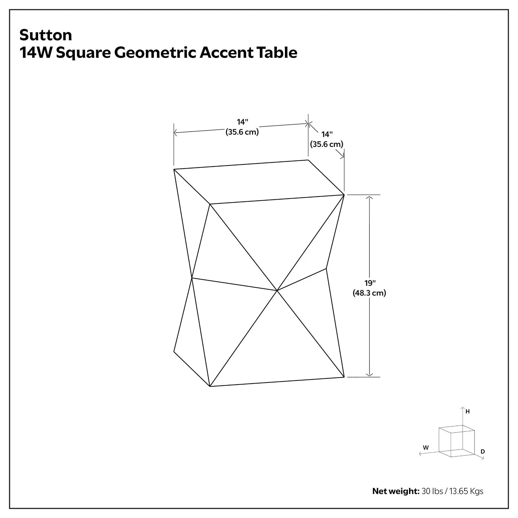 Sutton - Side Table - Natural by HouseOfZazla