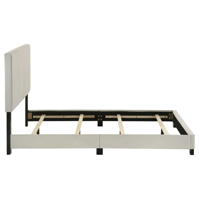 Dorian Fabric Upholstered Full Panel Bed Cream by Unique Piece Furniture