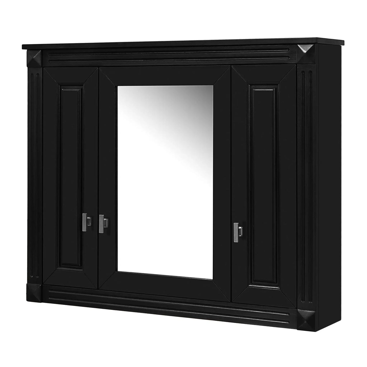 Wall Mounted Bathroom Cabinet With Mirror And 5 Shelves, Rectangular Design by Unique Piece Furniture