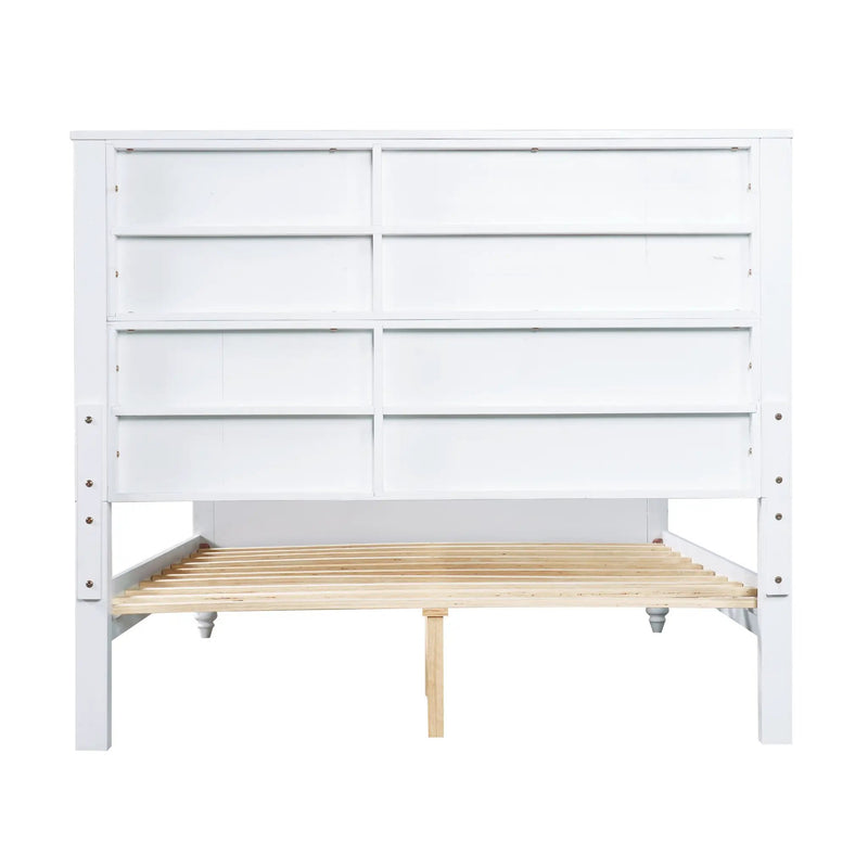 White Queen Size Bed Frame by HouseOfZazla
