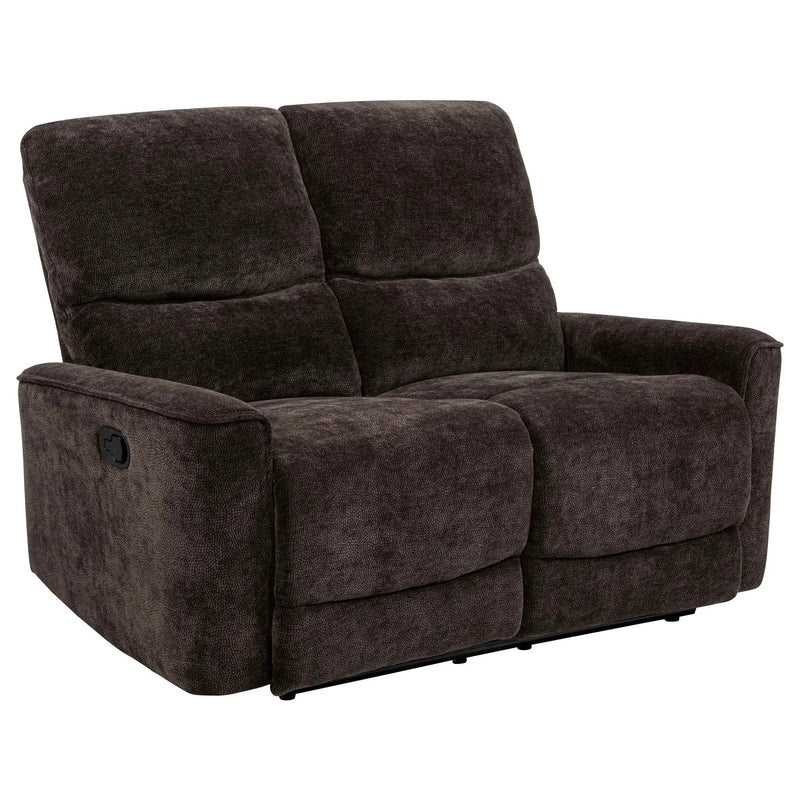 Navarro 3-piece Upholstered Reclining Sofa Set Dark Brown by Unique Piece Furniture