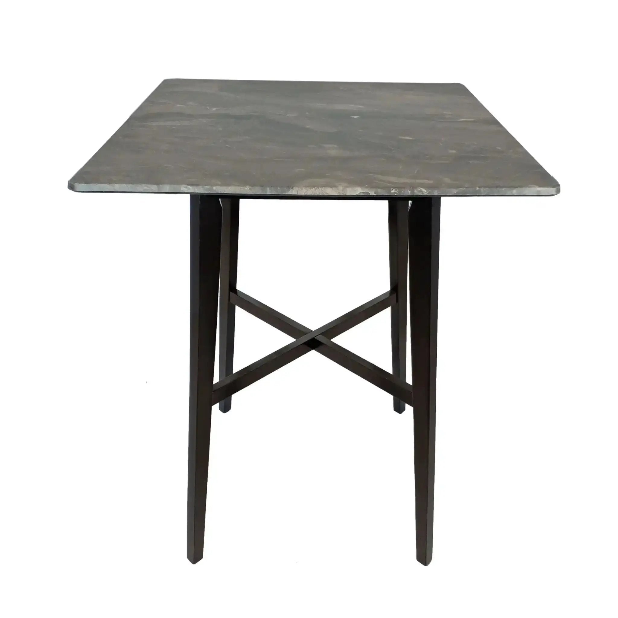 Modern Bar Height Dining Table with Rubberwood Legs and Laminate Table Top by HouseOfZazla