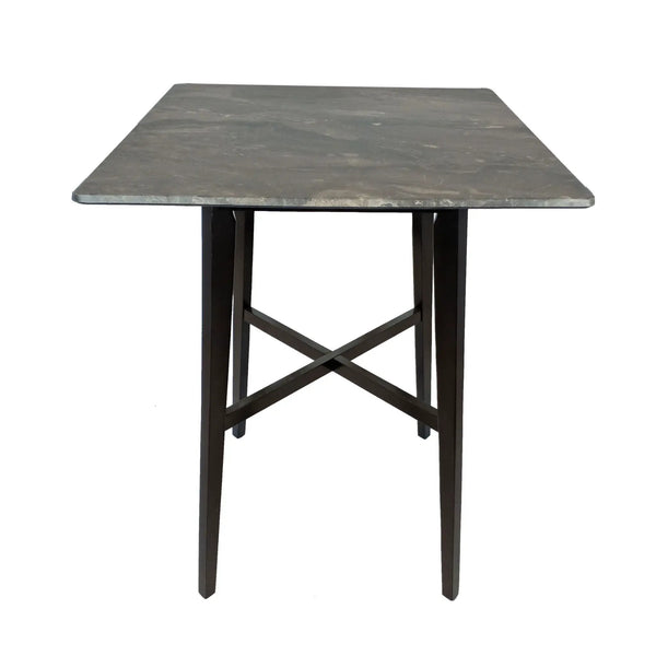 Modern Bar Height Dining Table, Rubberwood Legs and Laminate Table Top
