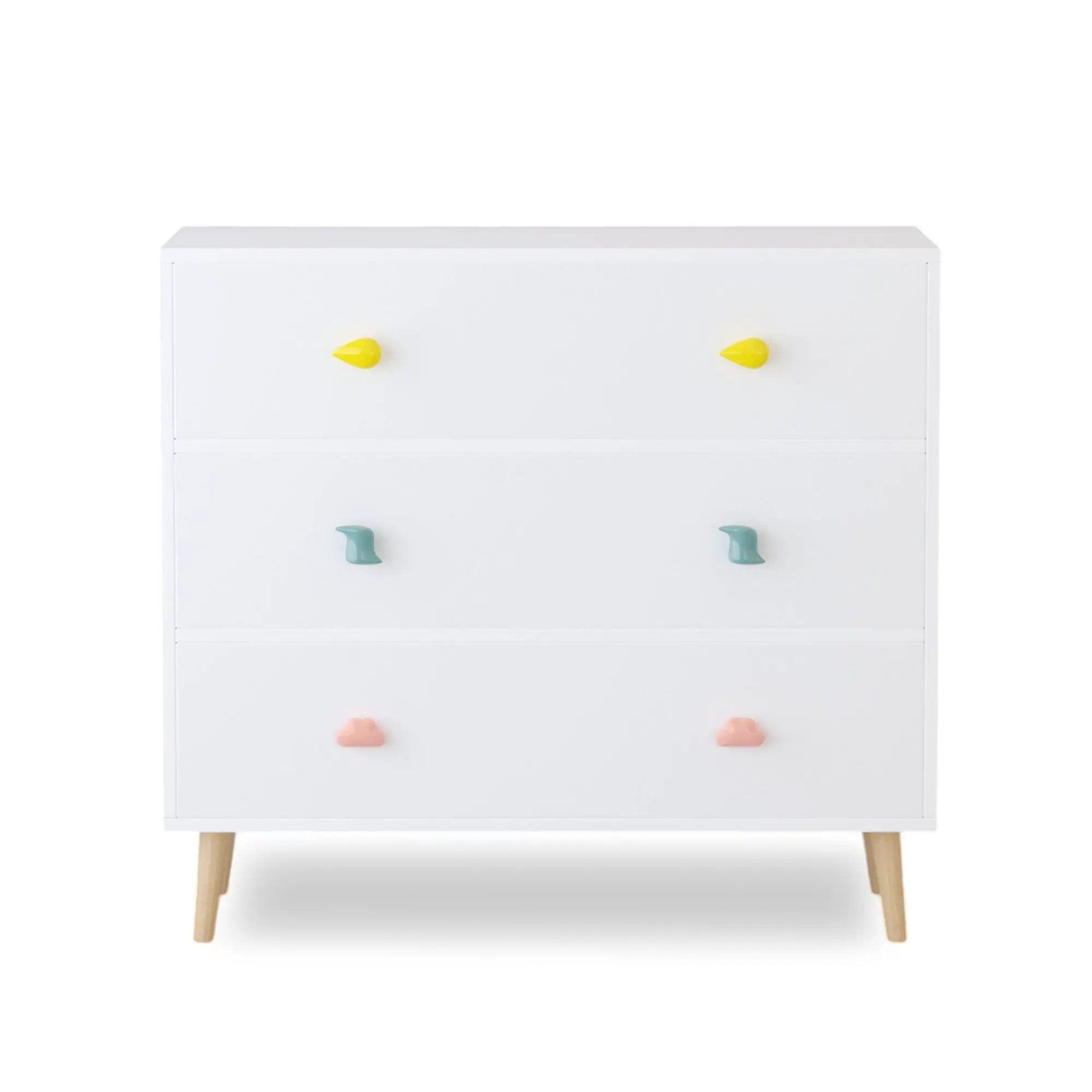 3 Drawer Dresser Storage Cabinet With Anti-Tip Safety by HouseOfZazla