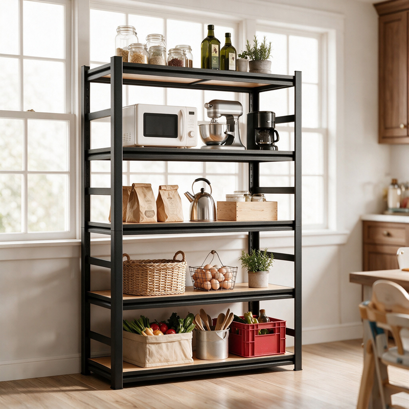 63-Inch Height Storage Shelving Unit with Adjustable Shelves by HouseOfZazla