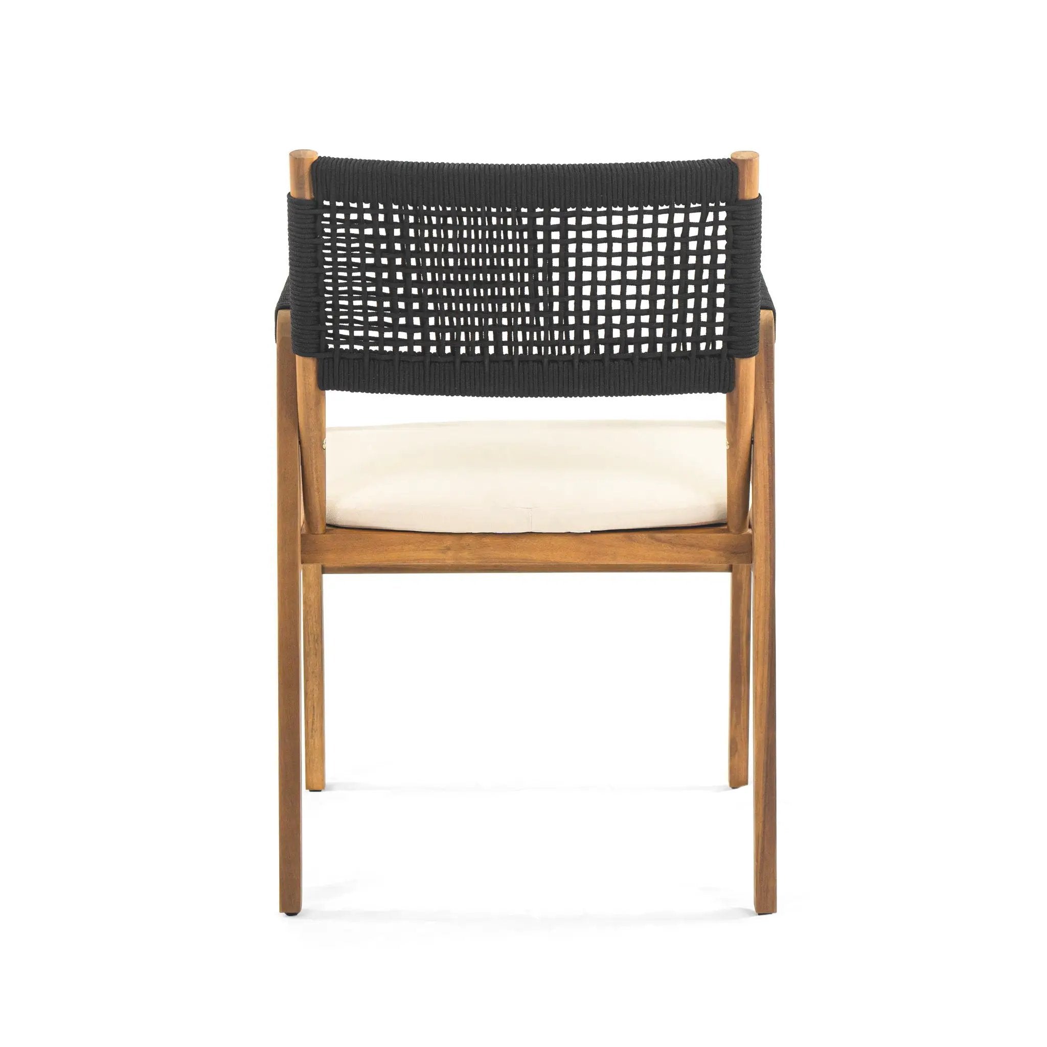 Outdoor Rustic Patio Acacia Bistro Set With Cushions by HouseOfZazla