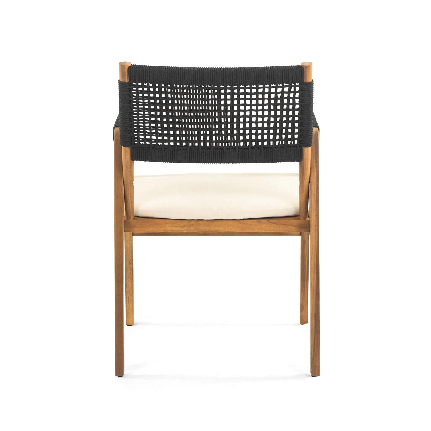 Outdoor 7 Pieces Patio Slat Design Acacia Upholstered Dining Set by HouseOfZazla