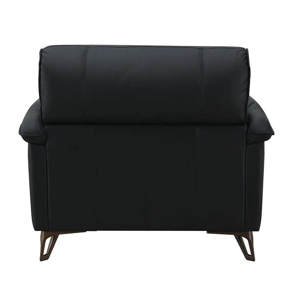 Eilene - Chair - Black Top Grain Leather by Unique Piece Furniture