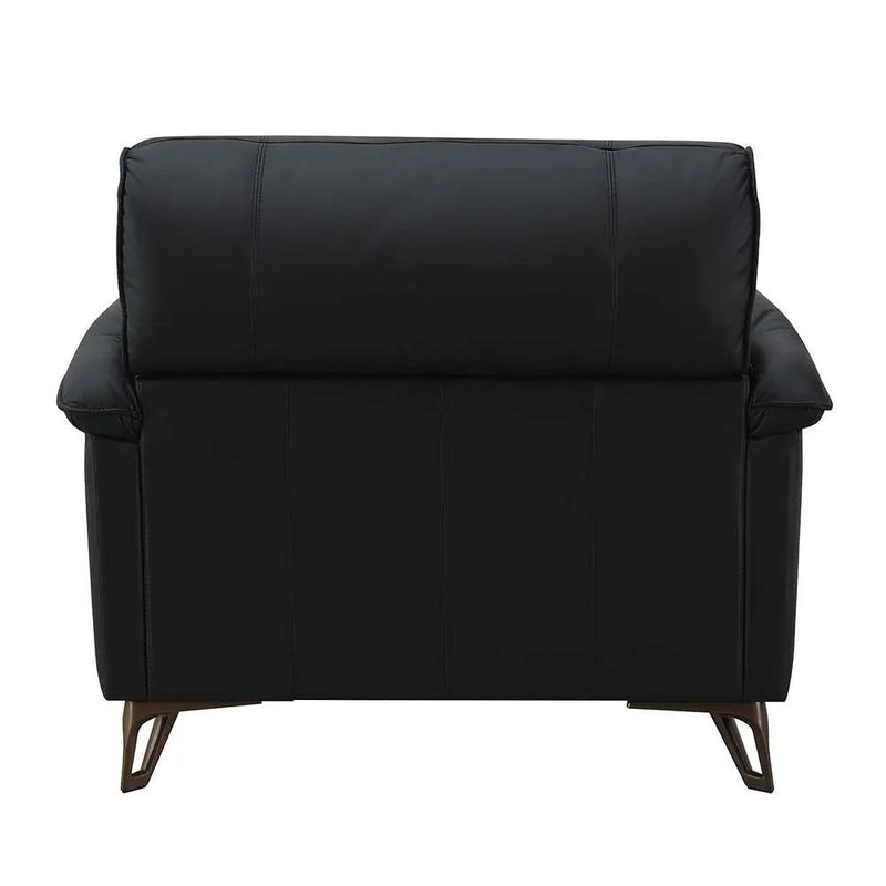 Eilene - Chair - Black Top Grain Leather by Unique Piece Furniture