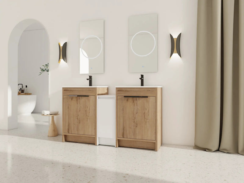 60 Inch Freestanding Bathroom Vanity with Ceramic Sink by HouseOfZazla