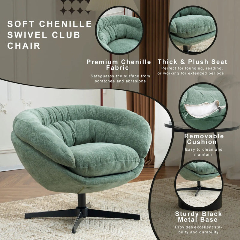 Modern Office Chair With 360 Degree Swivel by HouseOfZazla