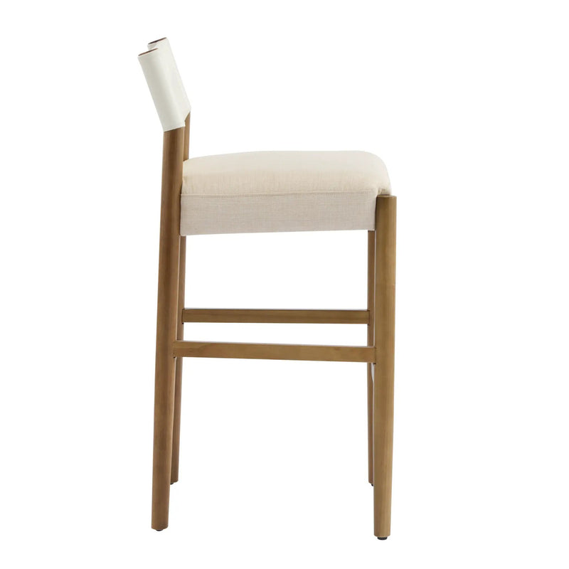 28.5'' Modern Solid Wood Bar Stool with Polyester Cushion - Set of 2 by HouseOfZazla