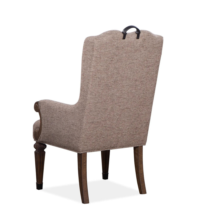 Durango - Wood Upholstered Host Arm Chair (Set of 2) - Willadeene Brown by Unique Piece Furniture