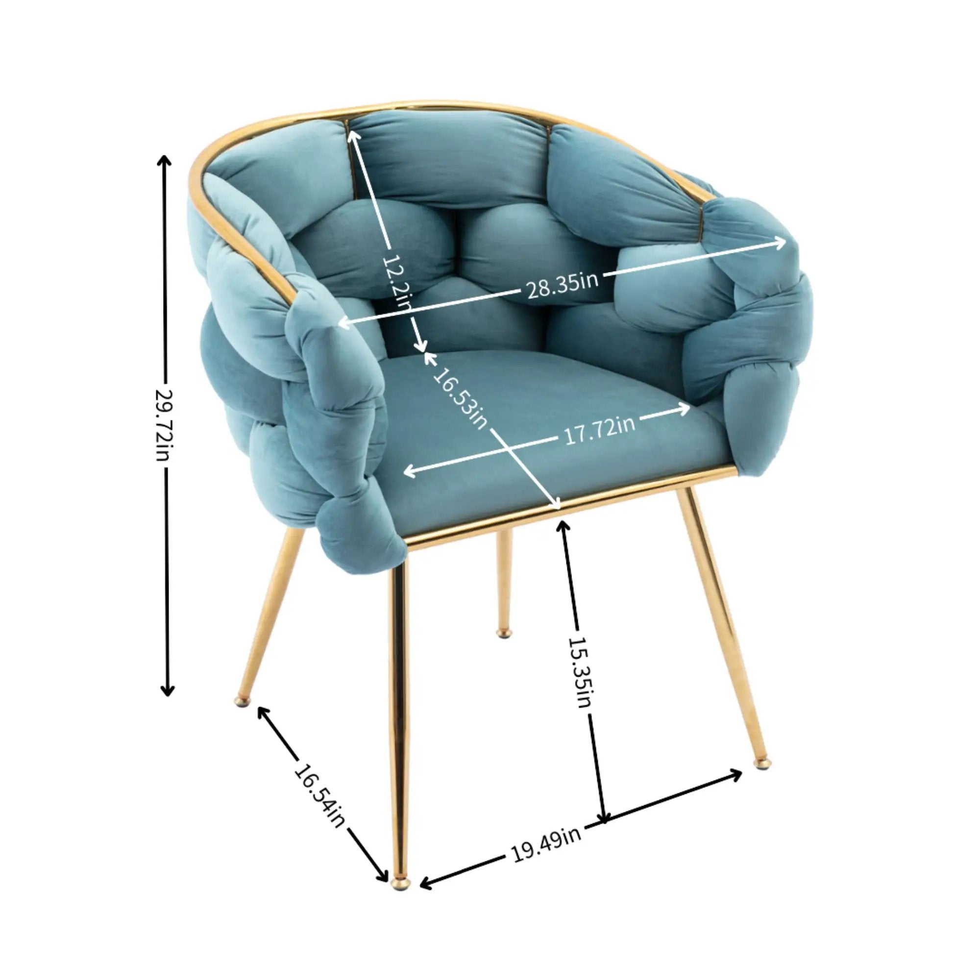 Luxury Modern Simple Leisure Single Sofa Chair Bedroom Lazy Person Household Dresser Stool Manicure Table Back Chair by HouseOfZazla