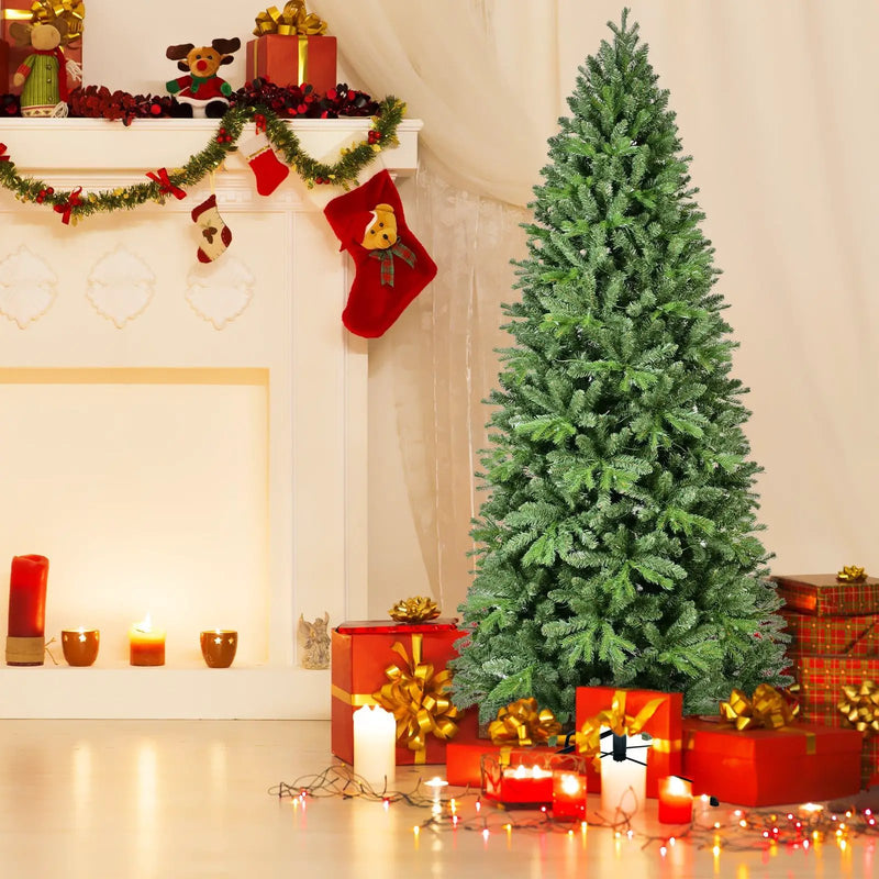 7.5FT Christmas Tree with 1599 Tips and 450 Warm Lights by HouseOfZazla