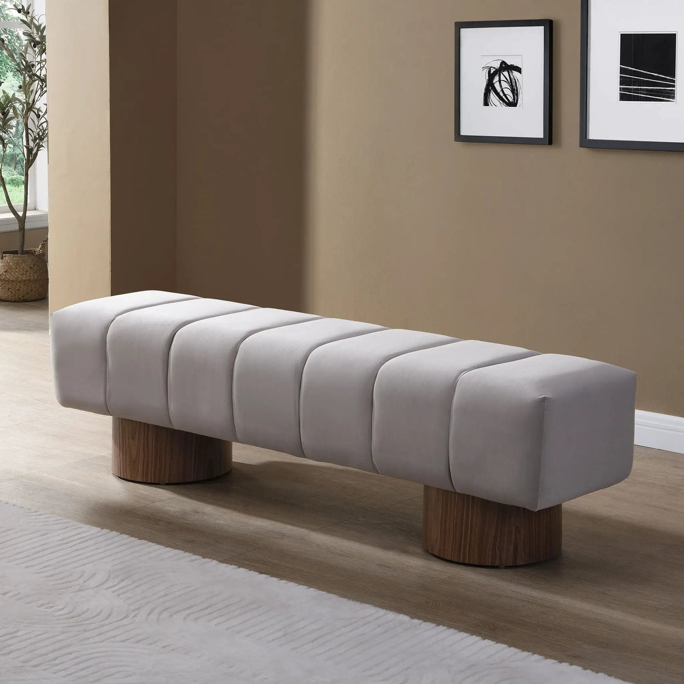 Upholstered Dining Bench For Dining Room by HouseOfZazla
