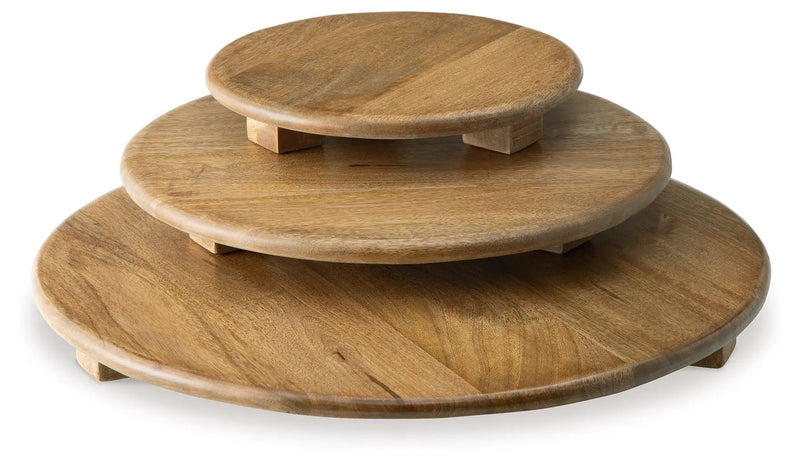 Kaidler - Tray Set (Set of 3) - Brown by Unique Piece Furniture