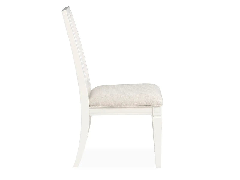 Willowbrook - Upholstered Side Chair With Wood Slat Back (Set of 2) - Egg Shell White by Unique Piece Furniture