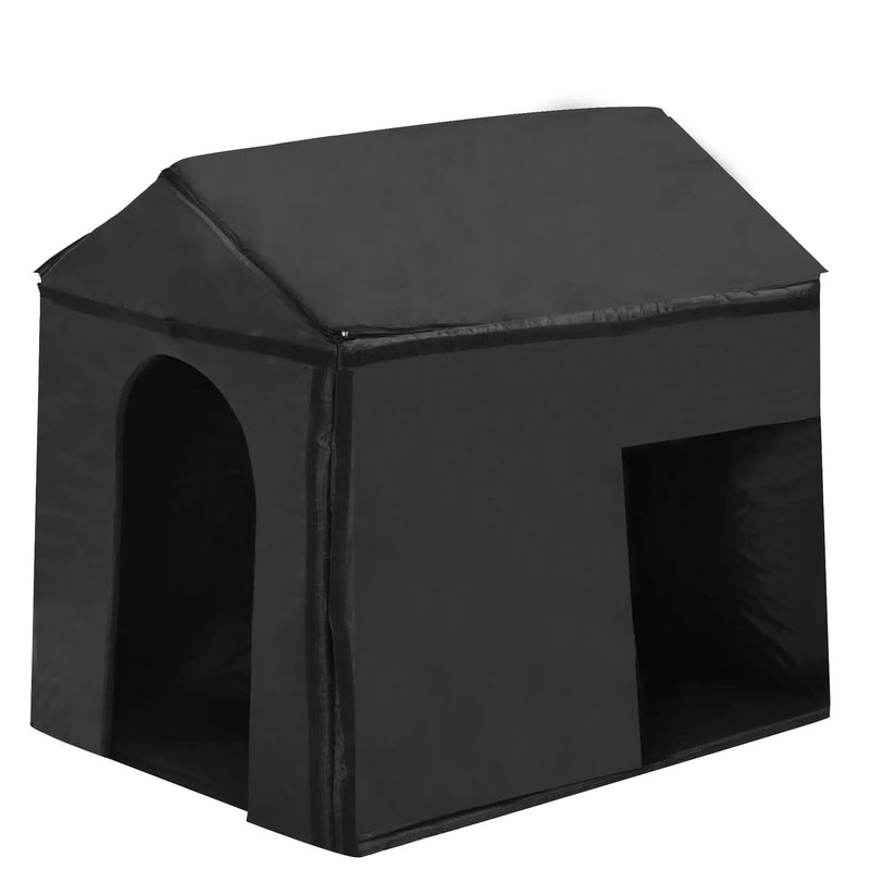 60.2 Inch Large Outdoor Dog House with Insulated Liner by HouseOfZazla