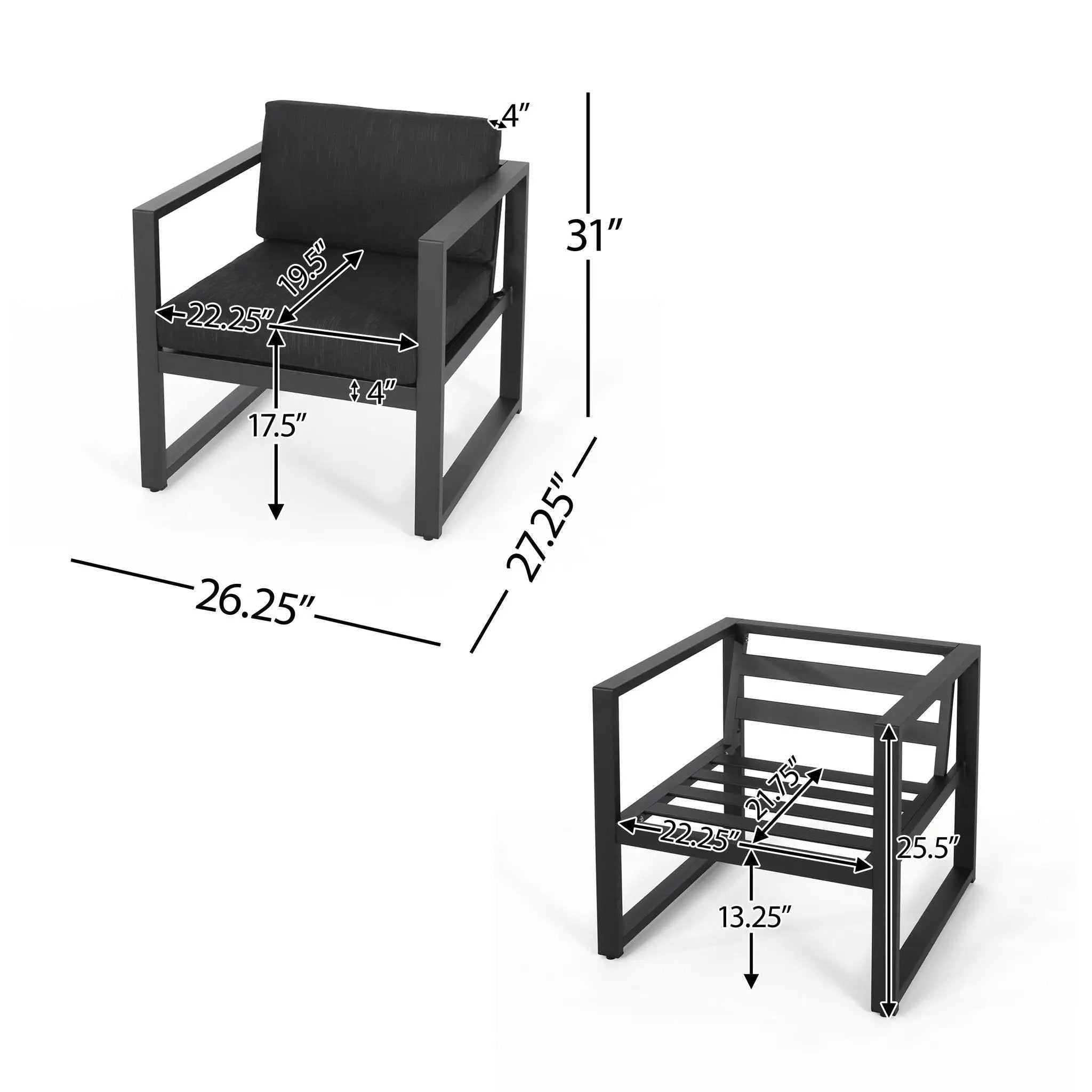 Navan Outdoor Patio Club Chair by HouseOfZazla