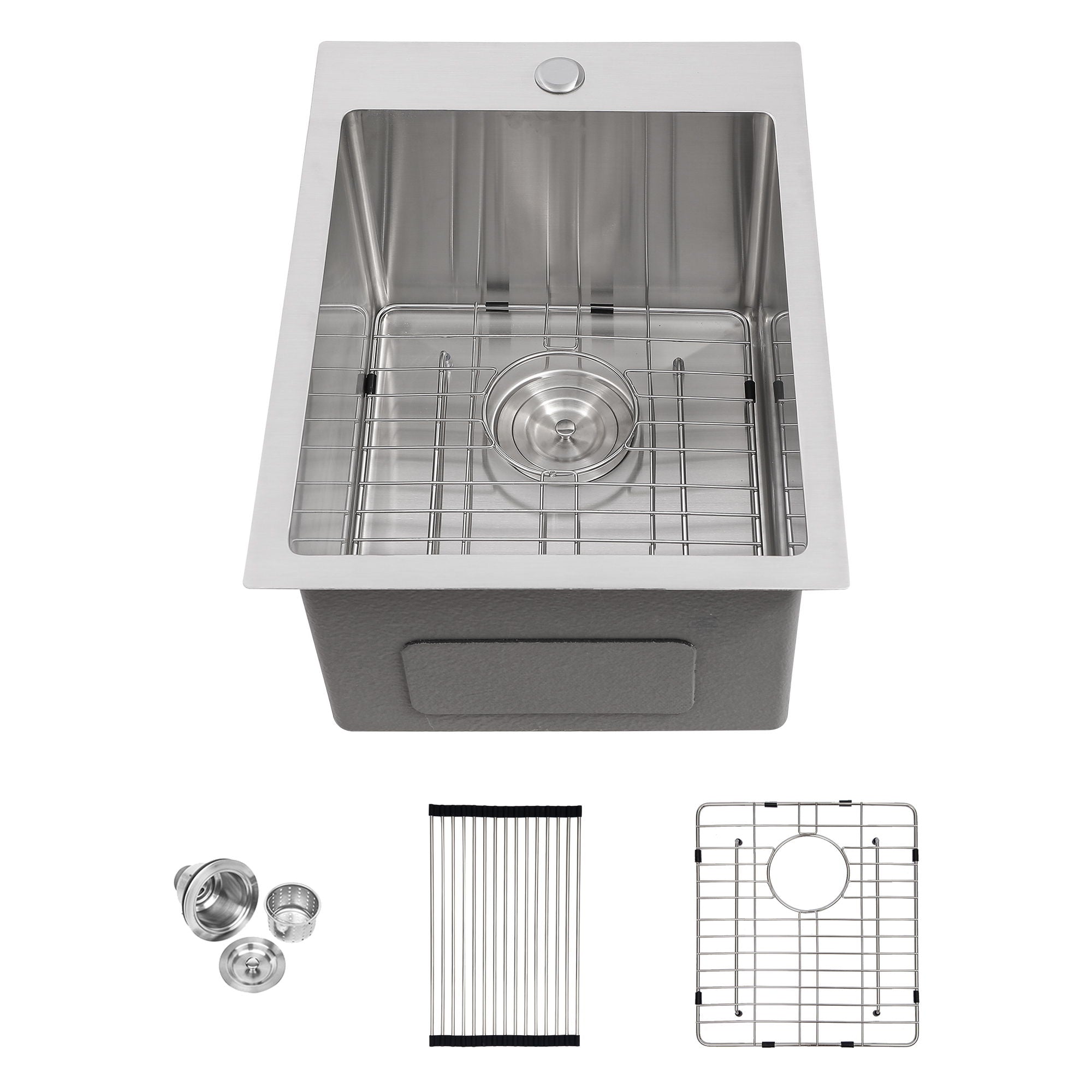 Stainless Steel Drop In Kitchen Sink, Topmount by HouseOfZazla