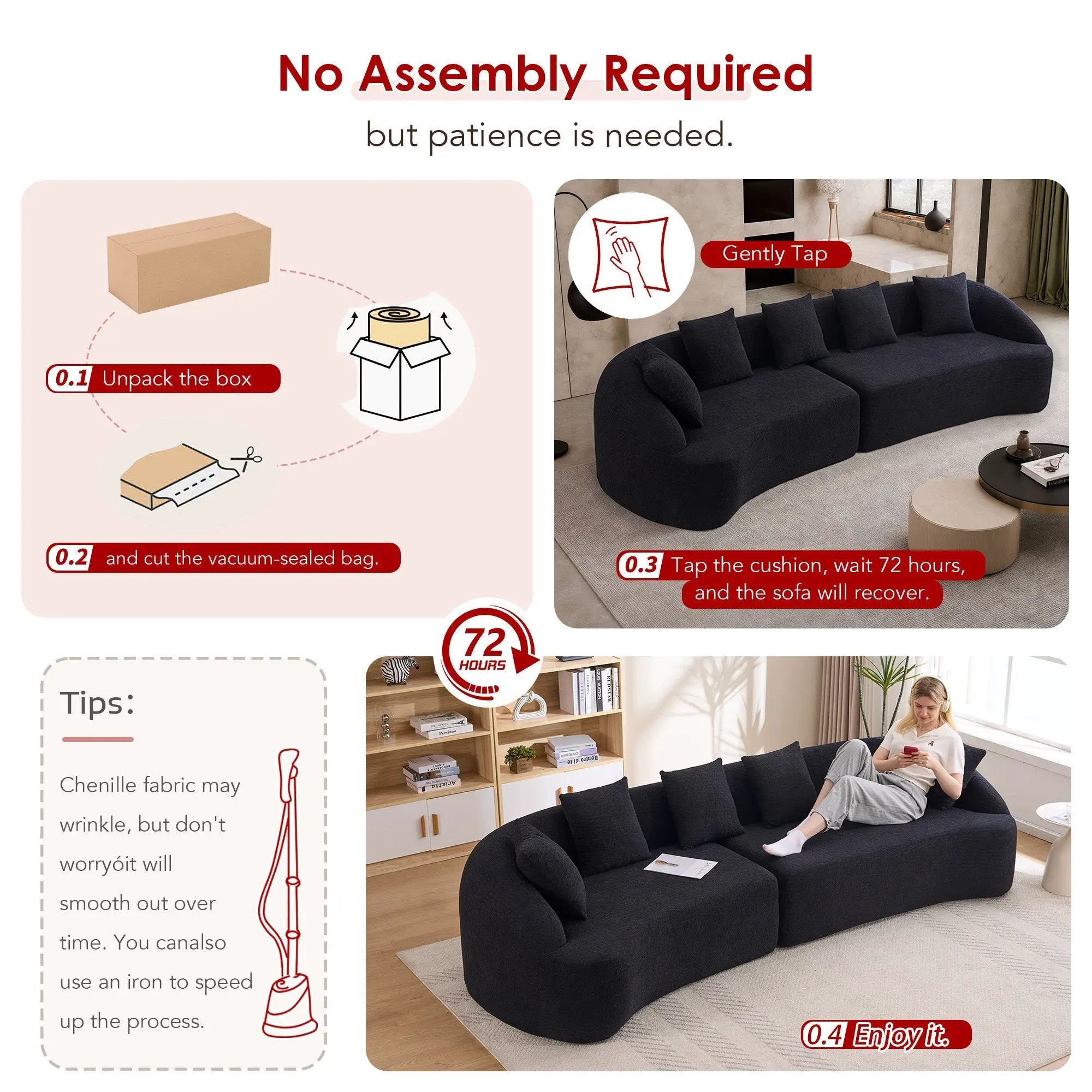 Compression Sponge Sofa by HouseOfZazla