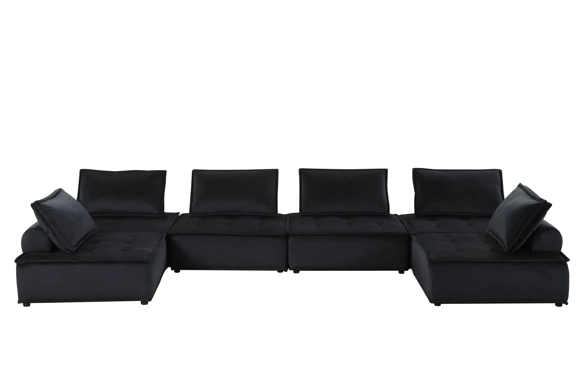 Anna - Stylish Sectional Sofa Ottoman by HouseOfZazla