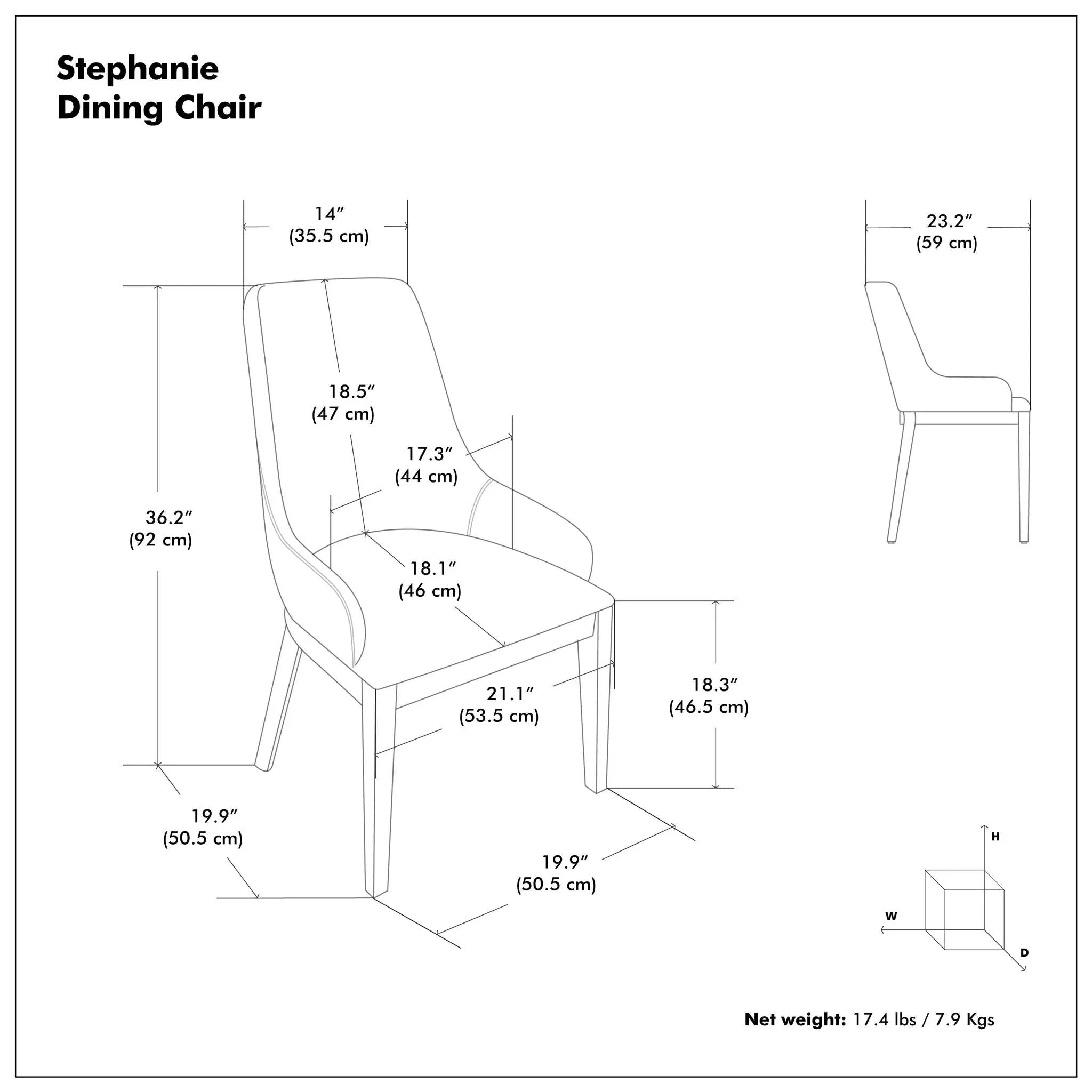 Stephanie - Upholstered Dining Chair (Set of 2) by Unique Piece Furniture