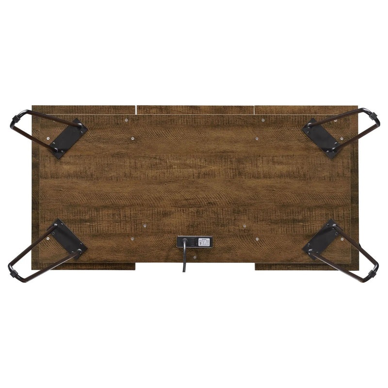 Writing Desk With 4 Hidden Storages - Brown by HouseOfZazla