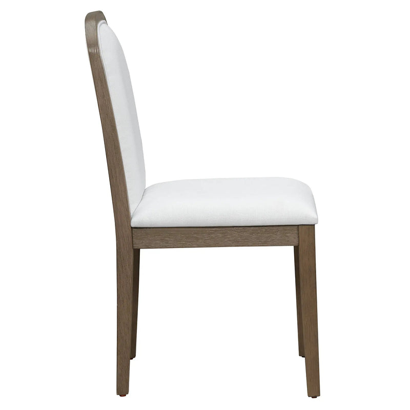 TREXM Vintage Style Dining Chair Set with 4 Upholstered Chairs by HouseOfZazla
