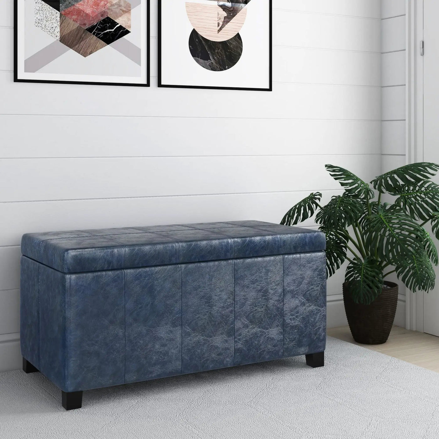 Dover - Upholstered Storage Ottoman Bench by Unique Piece Furniture