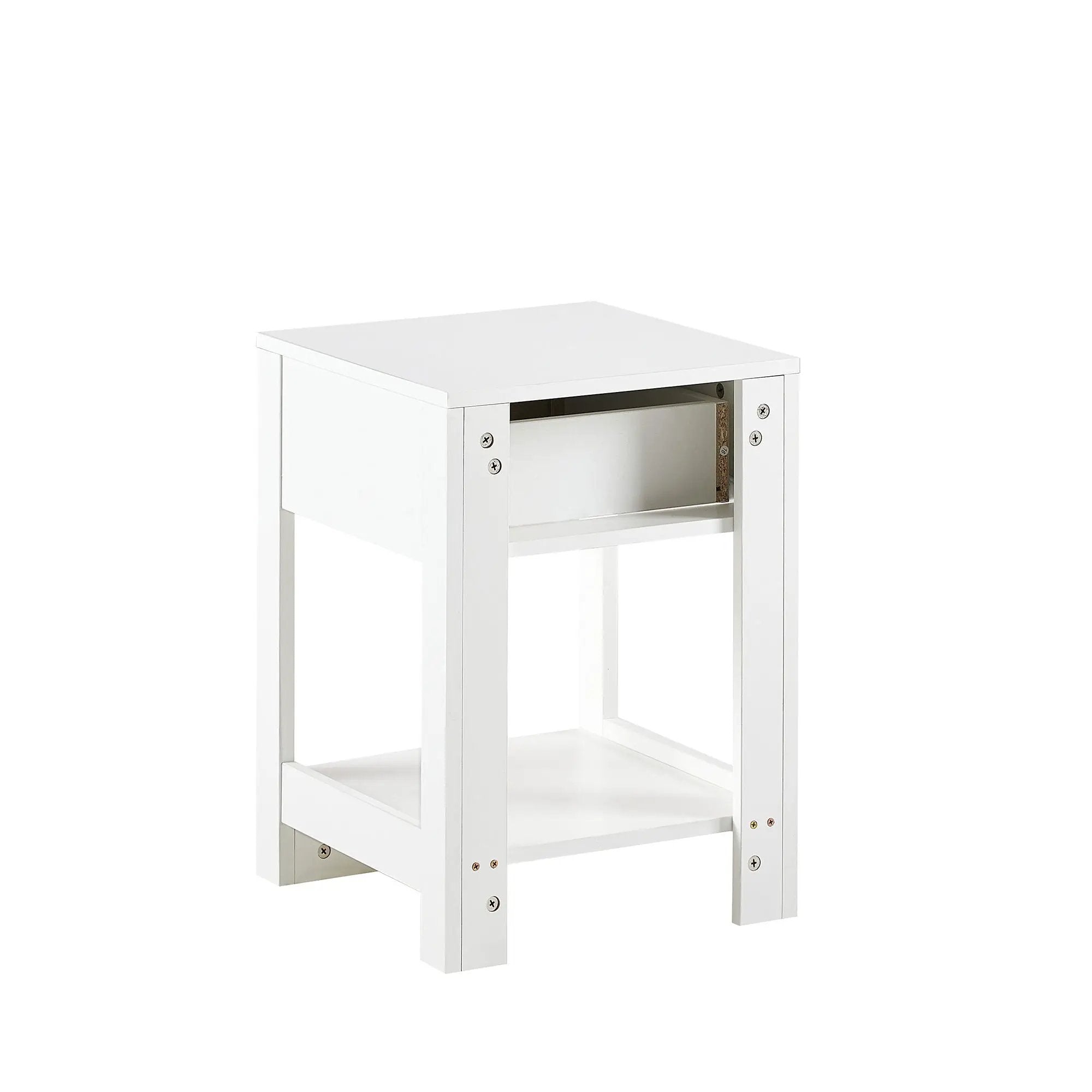 15.75" Rattan End Table With Drawer, Modern Nightstand, Side Table For Living Room, Bedroom by HouseOfZazla
