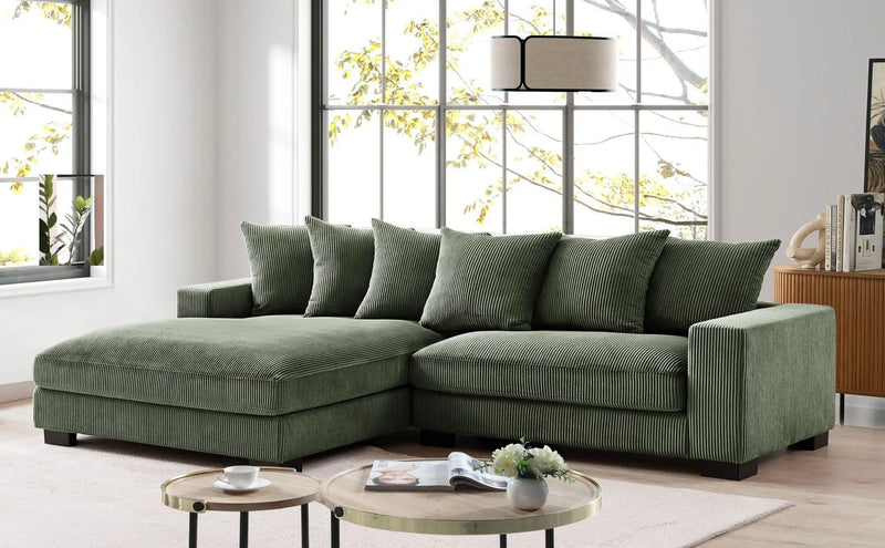 Luxe - Oversized 2 Piece Sectional Couches For Living Room, L Shaped Sofa With Chaise by Unique Piece Furniture
