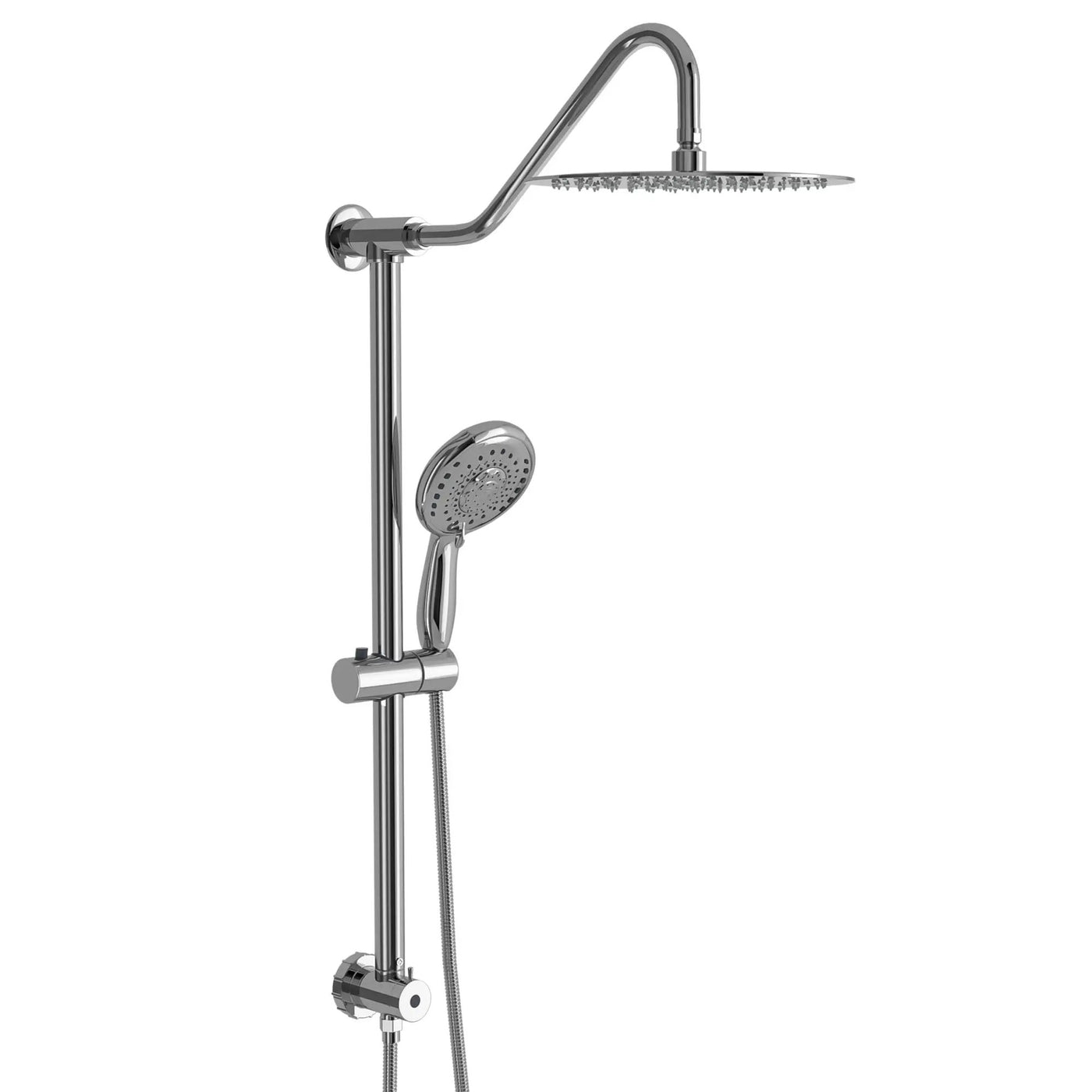 Shower System With 5 Function Rain Hand Shower And Slide Bar Combo by HouseOfZazla