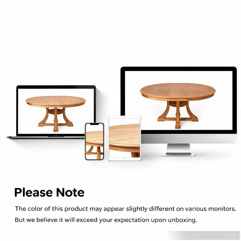 7-Piece Round Extendable Solid Wood Dining Table Set by HouseOfZazla
