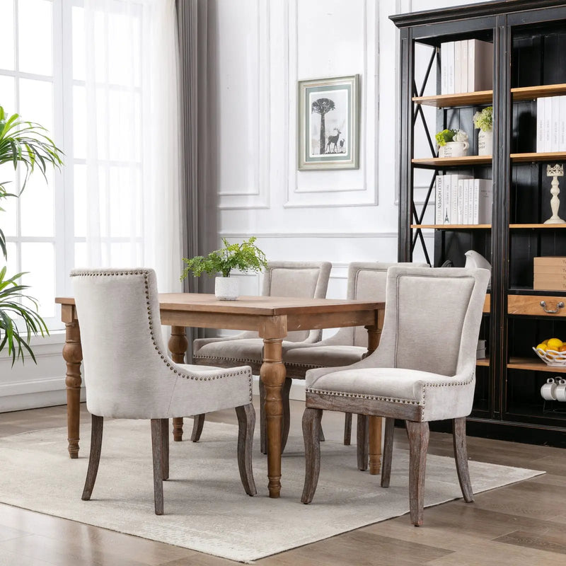 Ultra - Side Dining Chair, Nail Head (Set of 2) by HouseOfZazla