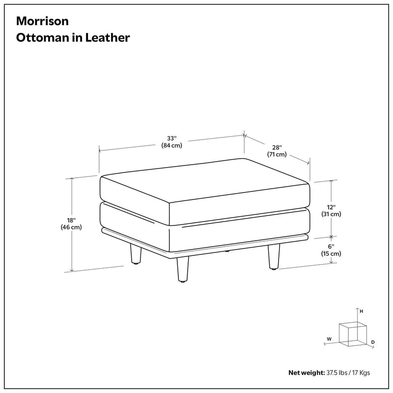 Morrison - Handcrafted Ottoman by Unique Piece Furniture