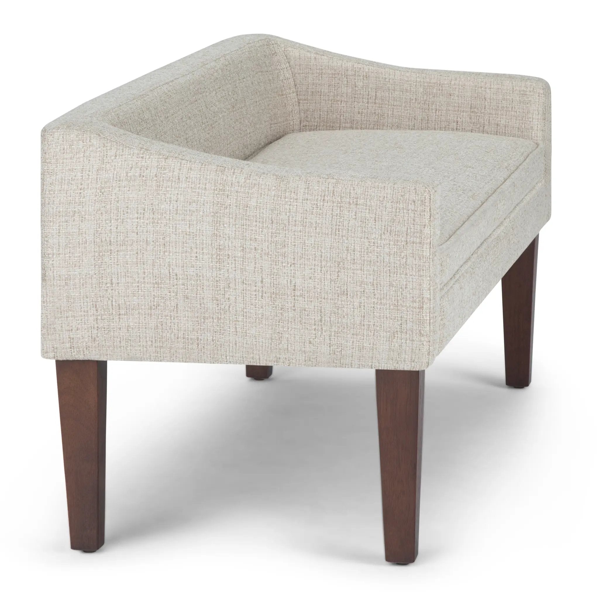 Parris Upholstered Bench - Platinum by HouseOfZazla