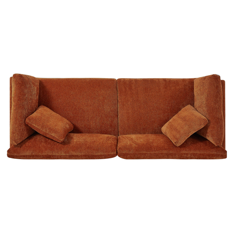 83.50" Modern Flared Arms Sofa (Caramel) by HouseOfZazla