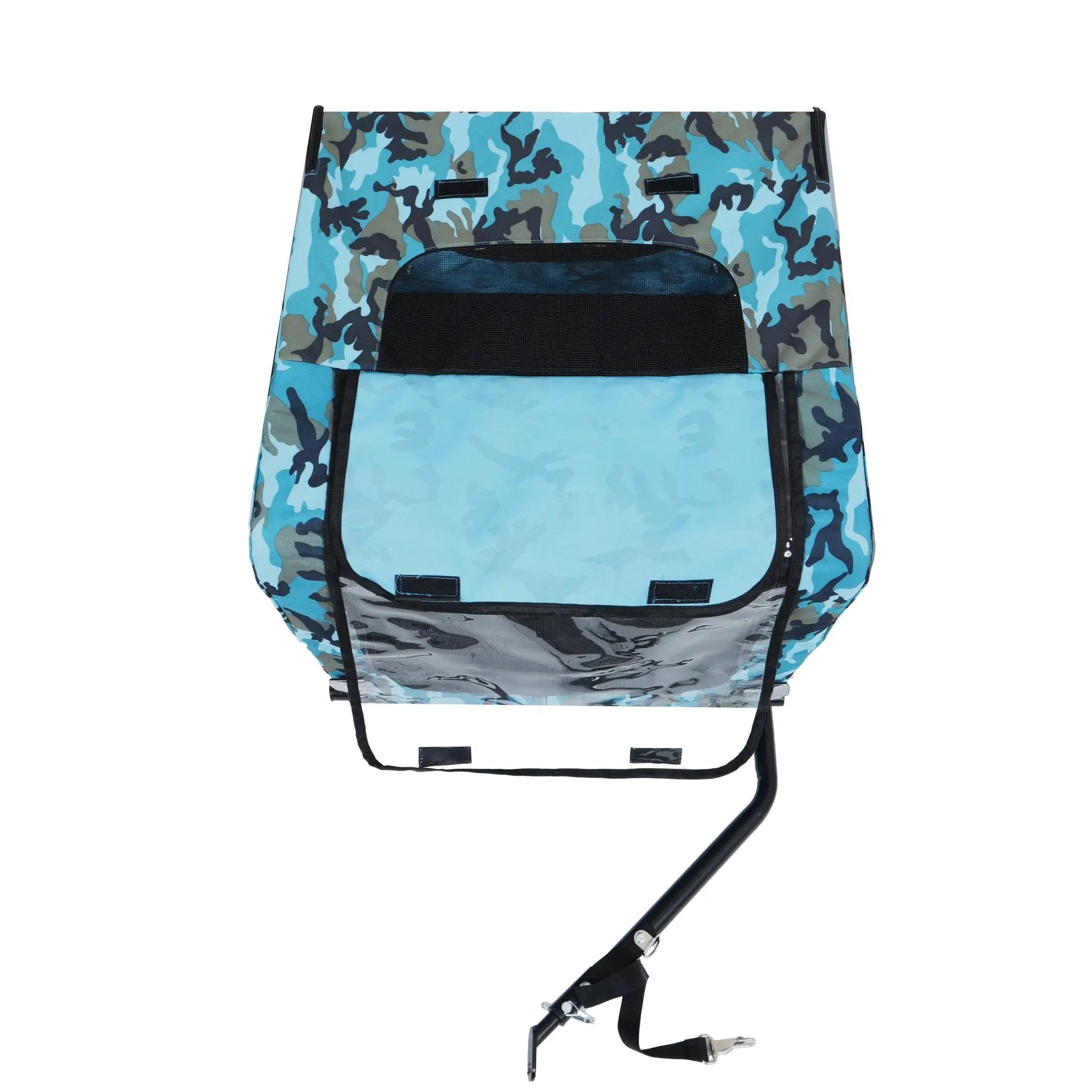 Outdoor Heavy Duty Collapsible Pet Bike Trailer with 16-Inch Wheels by HouseOfZazla