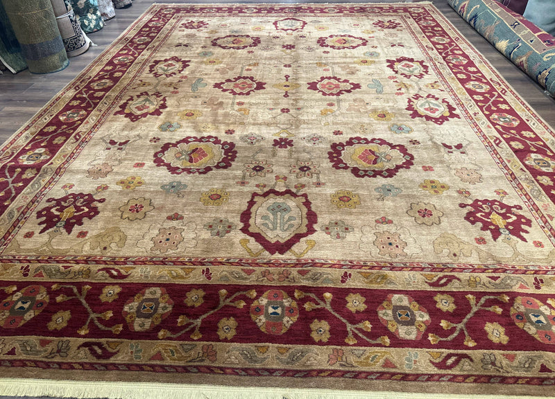 Karastan Rug 10x14, Antique Legends Oushak 2200-203, Vintage, Wool Pile by Jewel Rugs