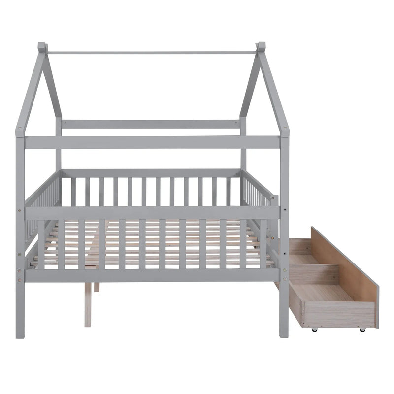 House Bed With 2 Drawers by HouseOfZazla