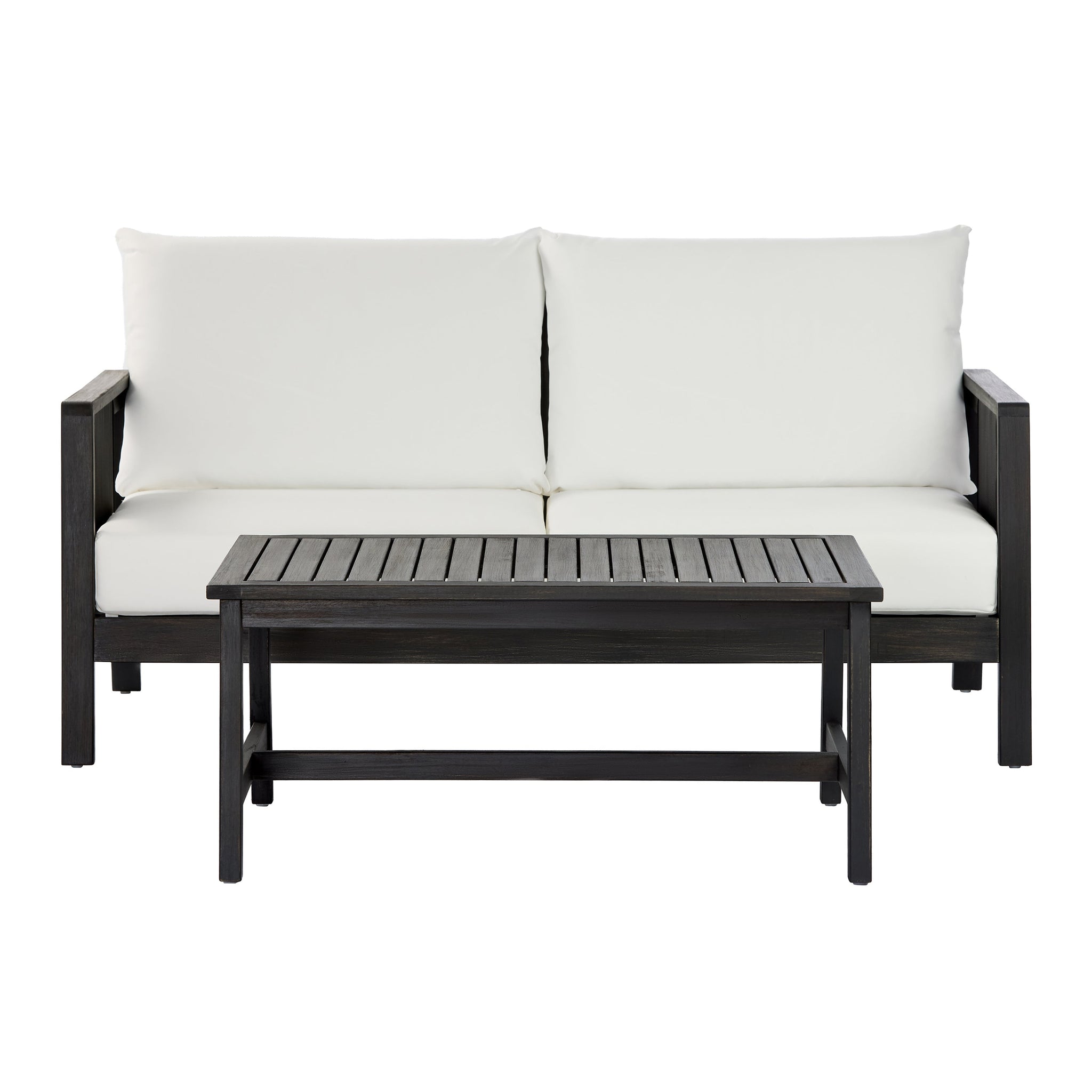 2 Piece Outdoor Loveseat and Coffee Table Set by HouseOfZazla