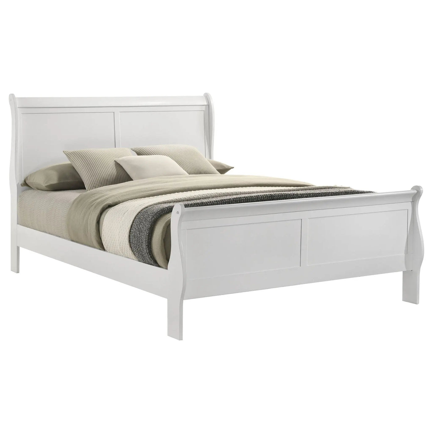Mckee - Sleigh Panel Bed by HouseOfZazla