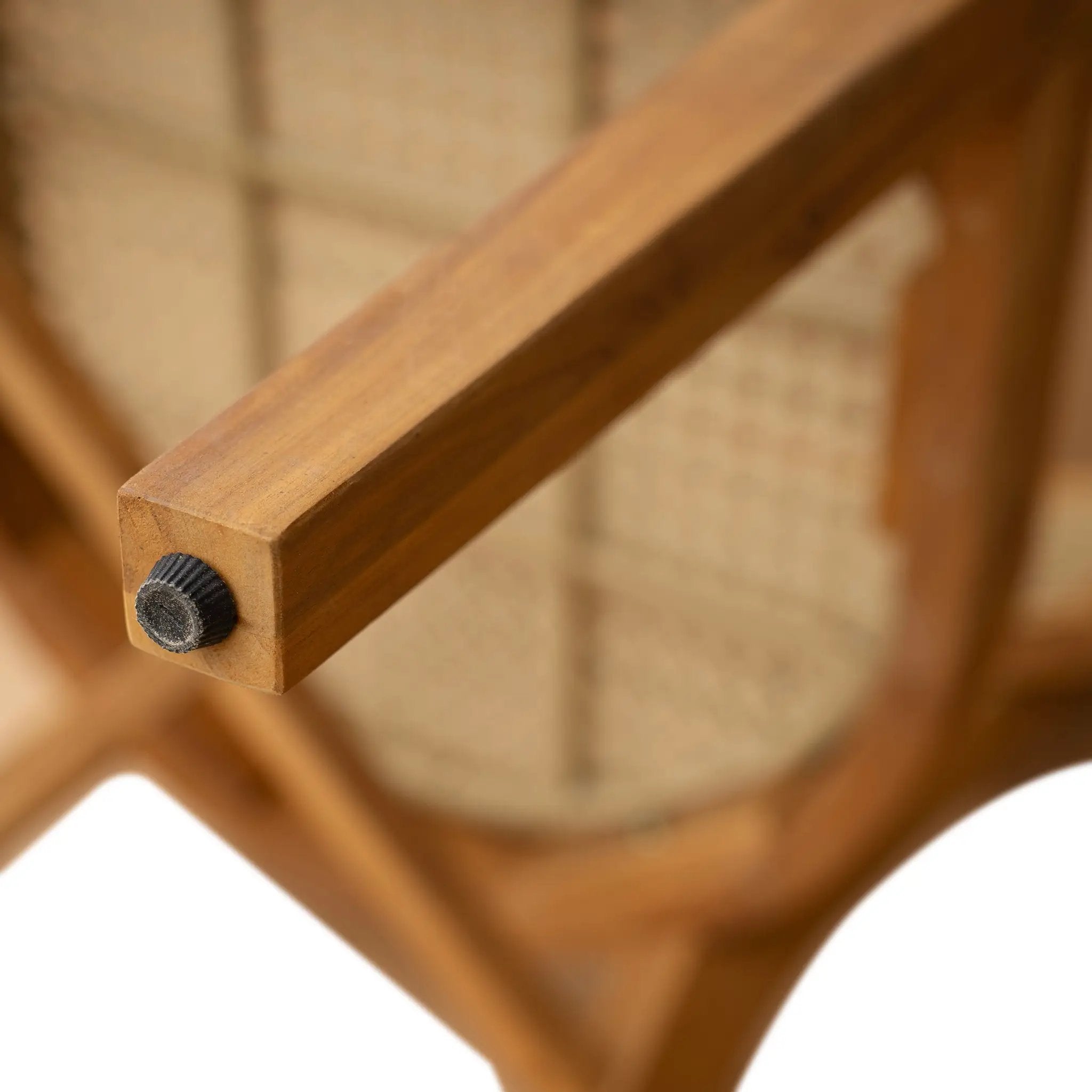 Netro Acacia Wood Dining Chair with Light Brown Wicker by HouseOfZazla