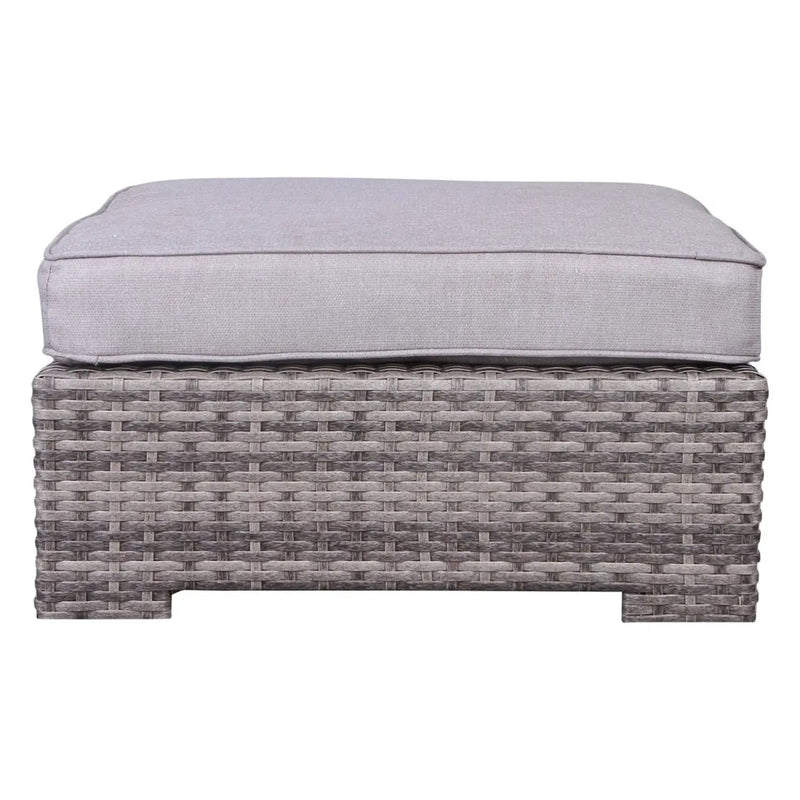 Outdoor 6 Person Wicker Seating Group With Cushions - Gray Mix by HouseOfZazla