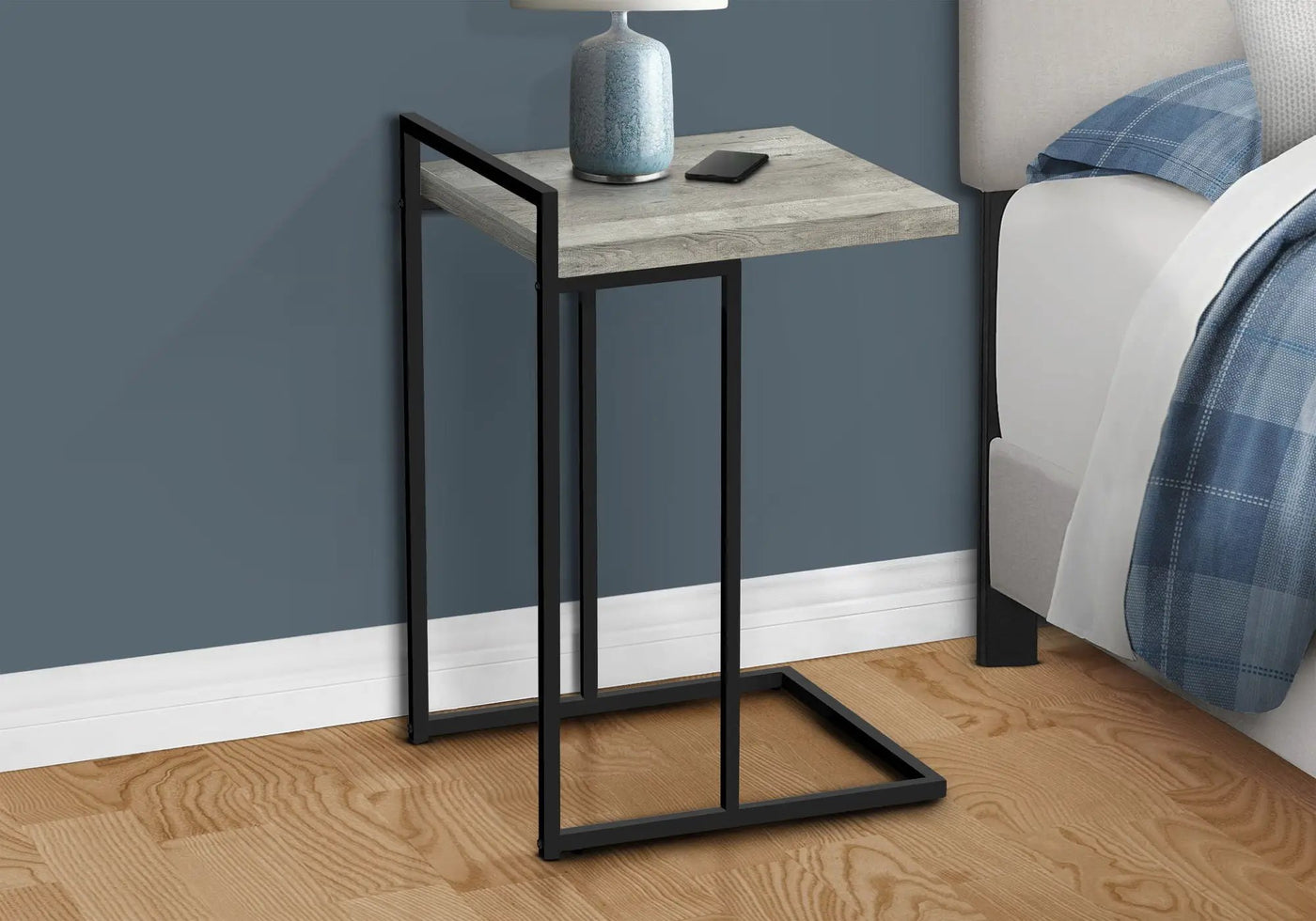 Accent Table, C - Shaped, Versatile by Unique Piece Furniture