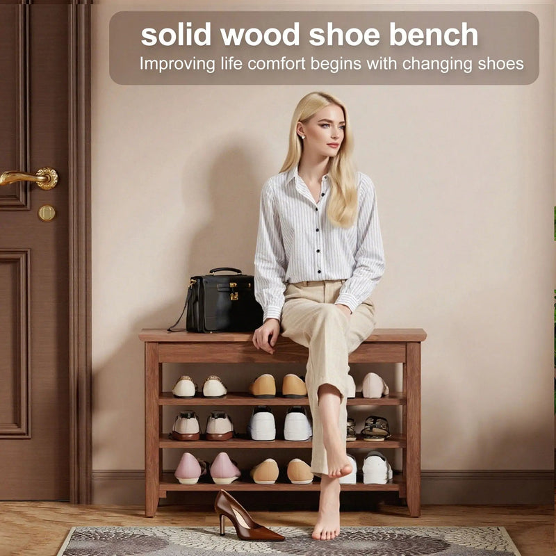 Multi Functional Double Layer Shoe Stool by Unique Piece Furniture