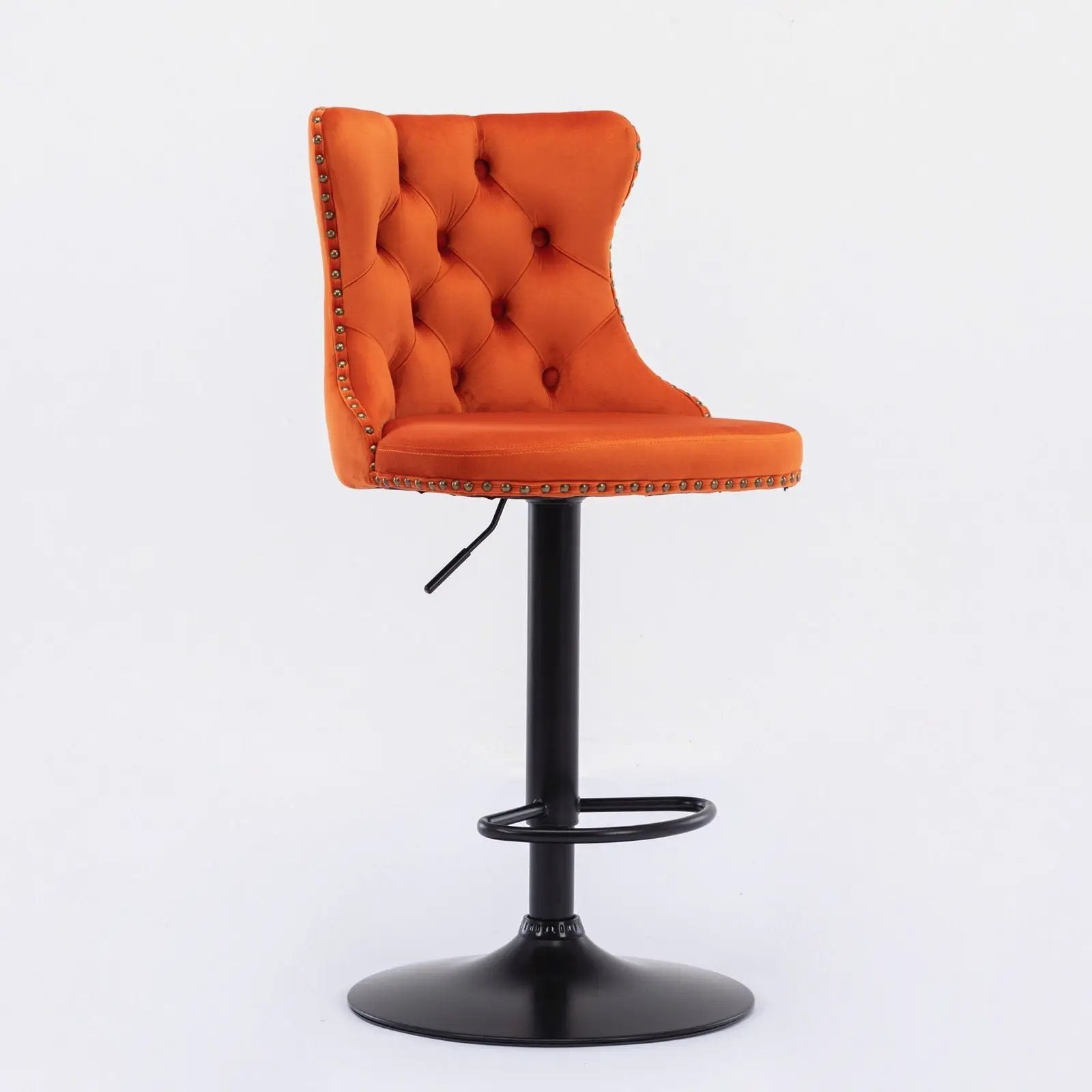 Swivel Barstools Adjusatble Seat Height, Modern Upholstered Bar Stools With Backs Comfortable Tufted For Home Pub And Kitchen Island (Set of 2) by HouseOfZazla