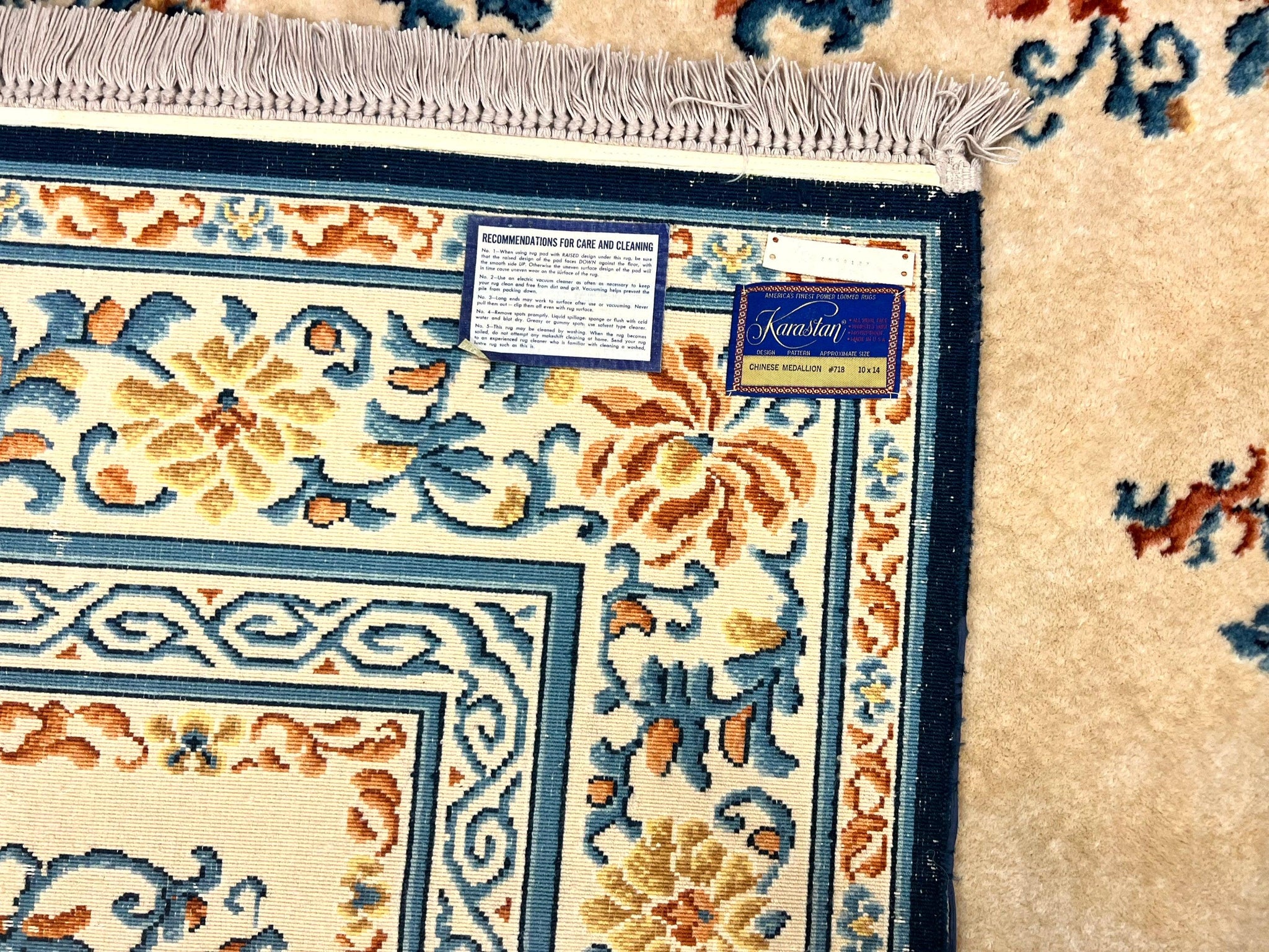 Karastan Rug 10x14 Chinese #718, Vintage Original 700 Series Wool Pile Karastan Carpet, Asian Oriental Rug, Rare by Jewel Rugs